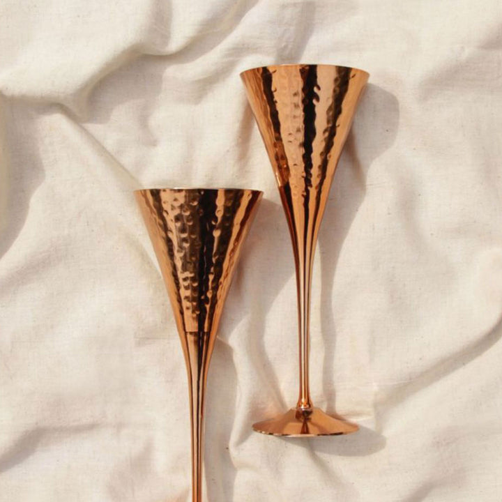 Copper & Brass Martini Grande Goblets I Set of 2