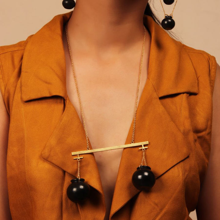 Handmade Handi Kalash Design Necklace | 22K Gold Plated