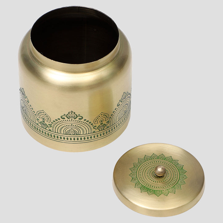 Dohar Handcrafted Brass Jars for Nuts & Sweets