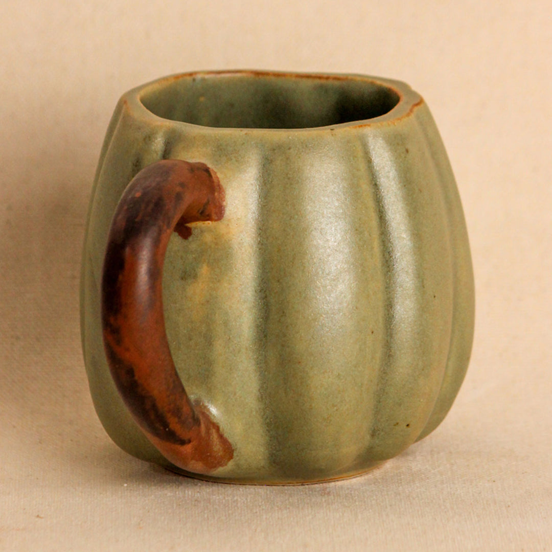 Handpainted Pumpkin-Shaped Mug