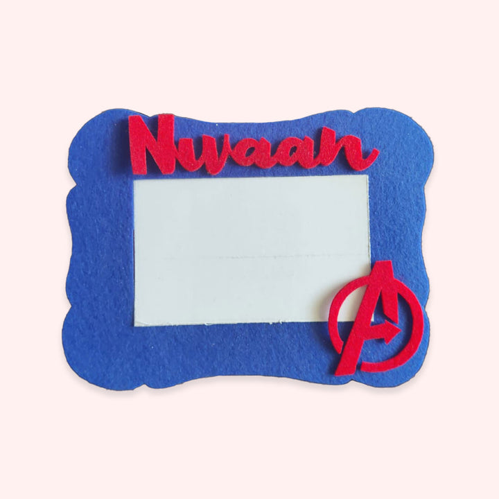 Personalised Avenger Theme Felt Photoframe for Kids