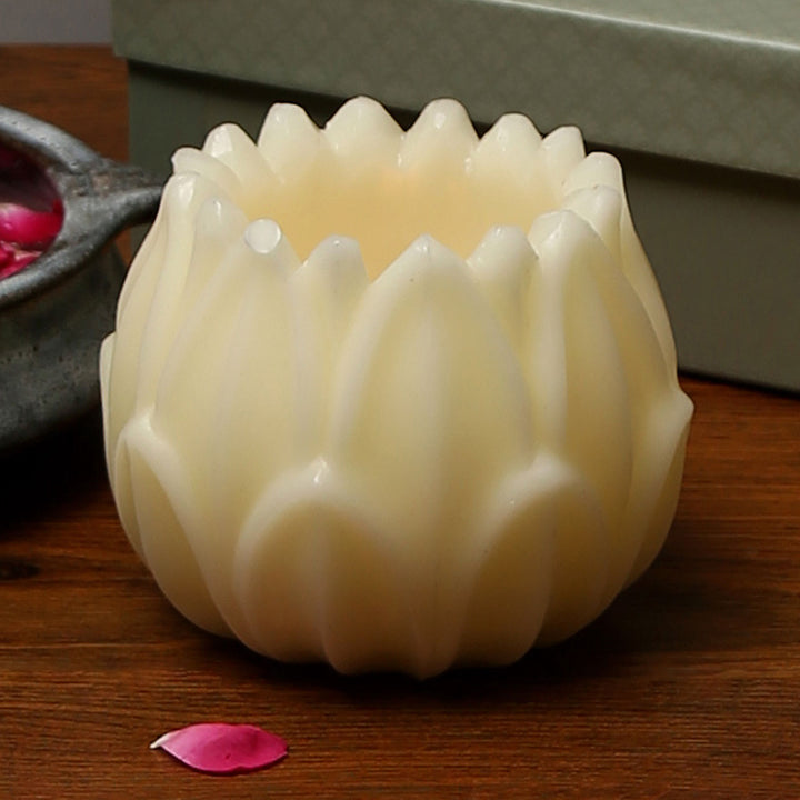 Lotus Wax Votive Tealight Holder