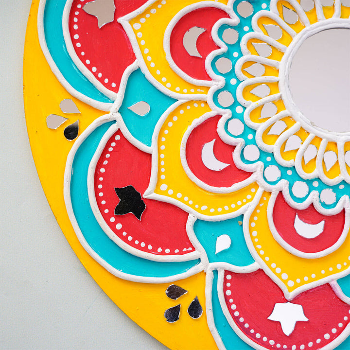Handcrafted Rangoli Traditional Lippan Art Wall Plate
