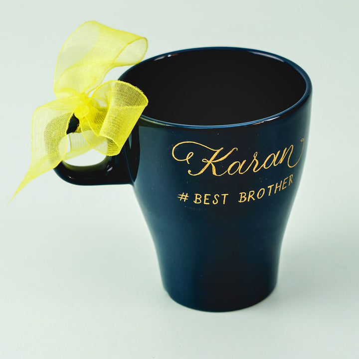 Personalized Coffee Mug with Calligraphy Lettering