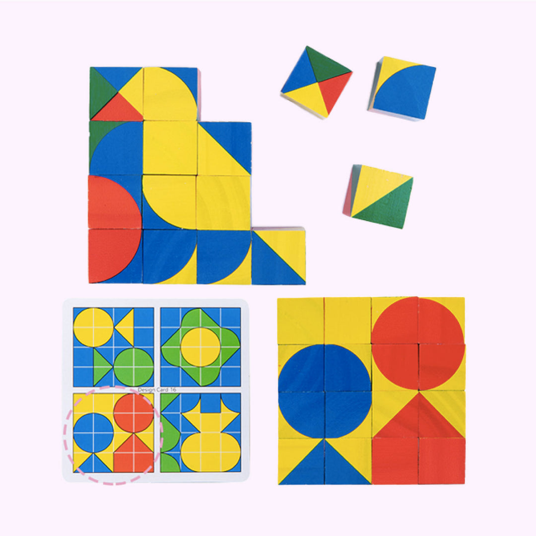 Pixy Cube Geometric Blocks Puzzle Set