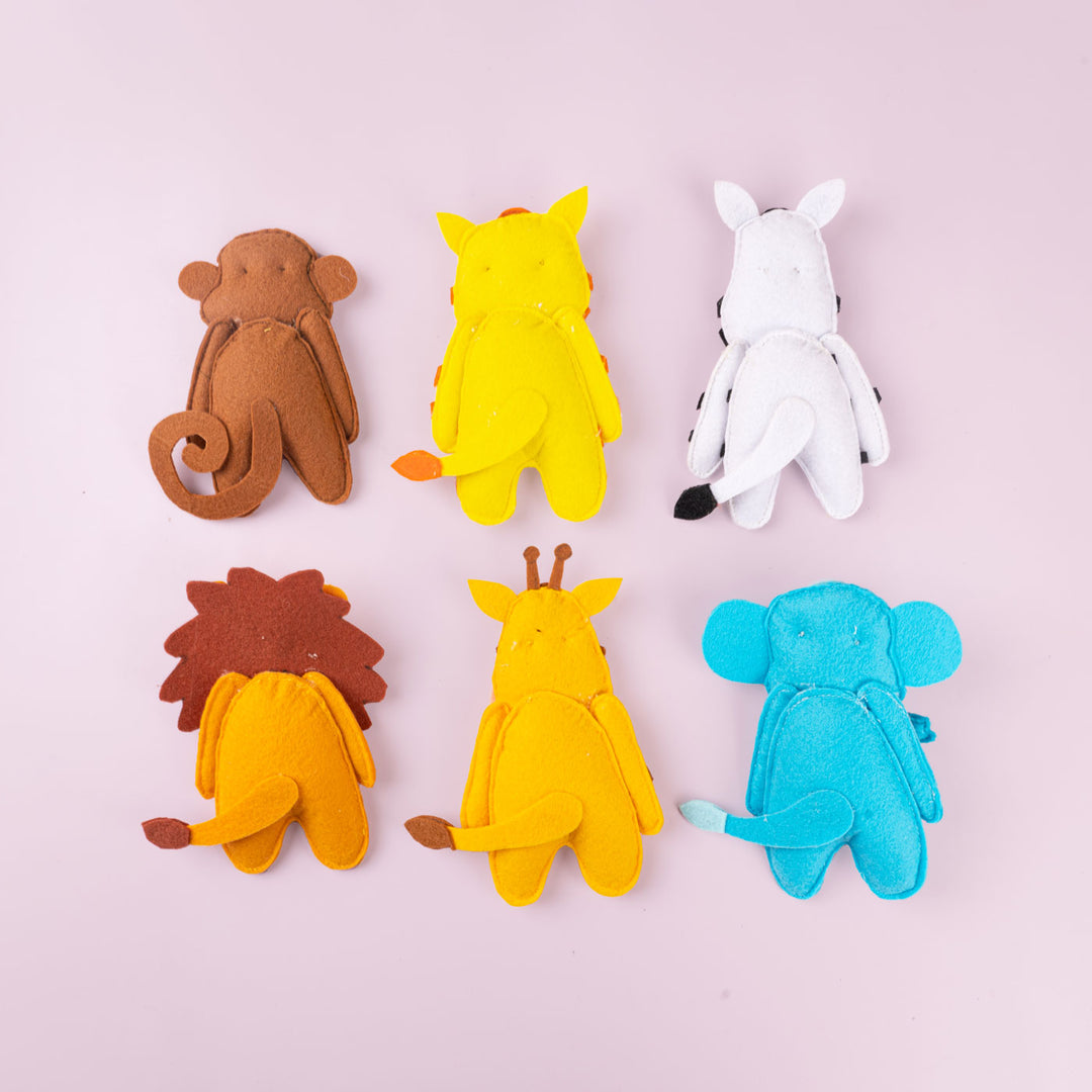 Handcrafted Baby Animal Toys - Set of 6