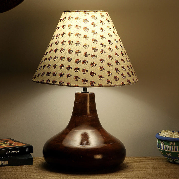 Natural Jute & Mango Wood Table Lamp