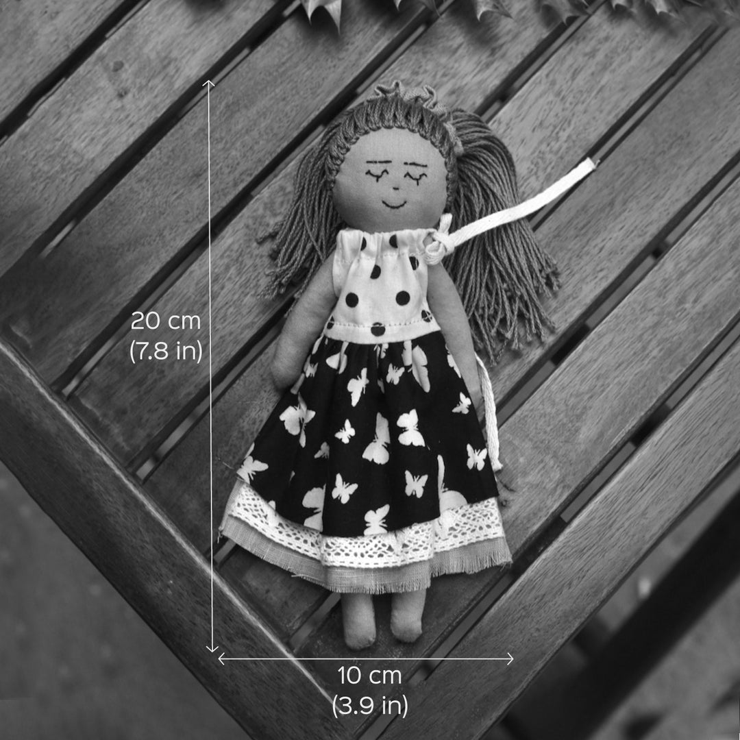 Handcrafted 100% Cotton Fabric Doll For Kids