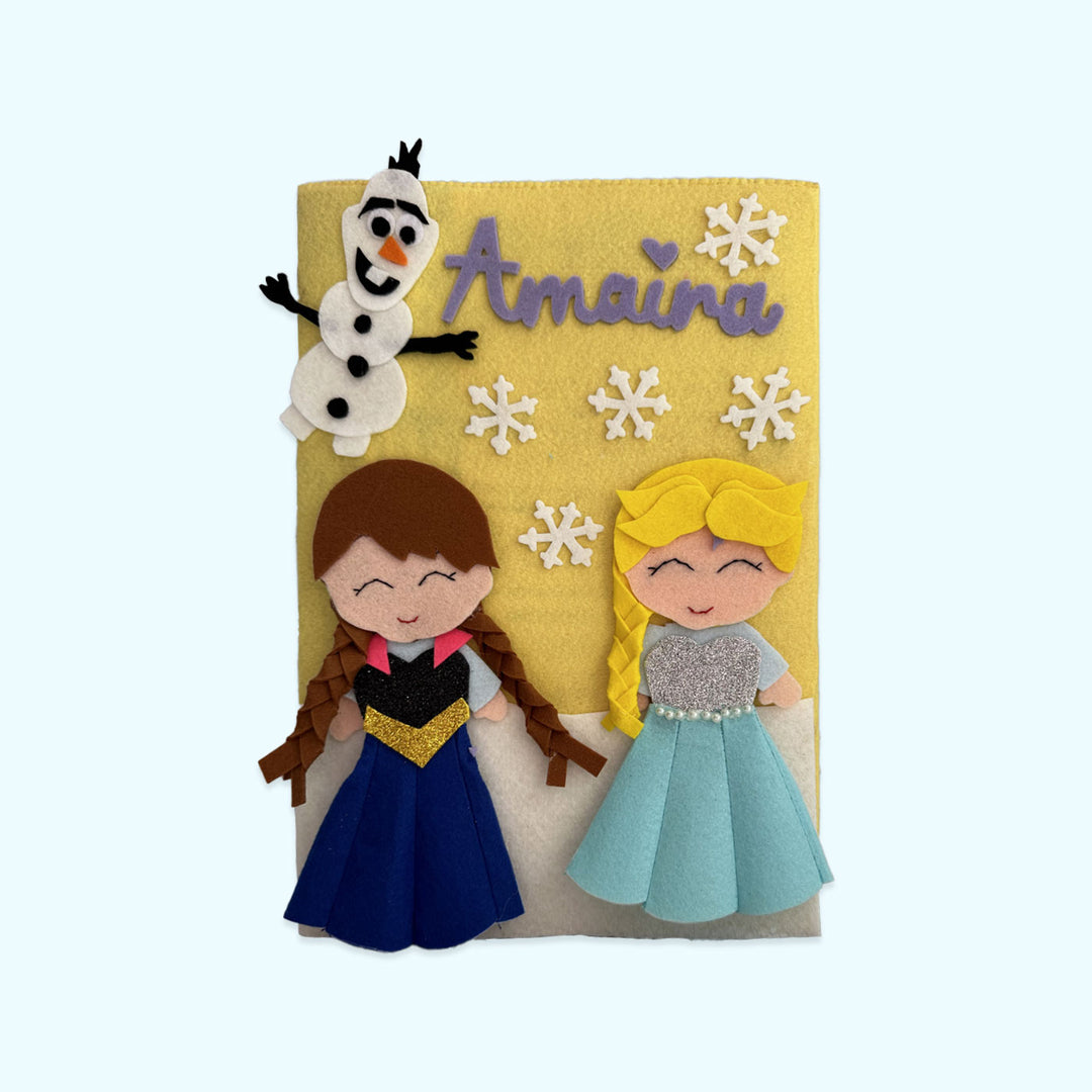 Hand-stitched Felt Themed Kids Diary