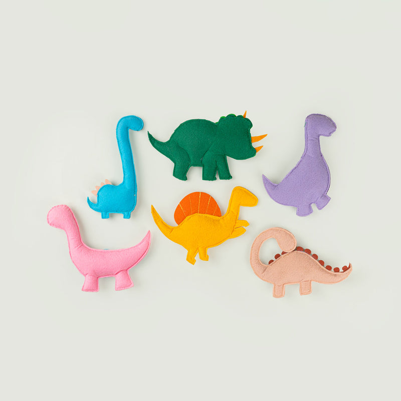 Handcrafted Dinosaur Toys - Set of 6