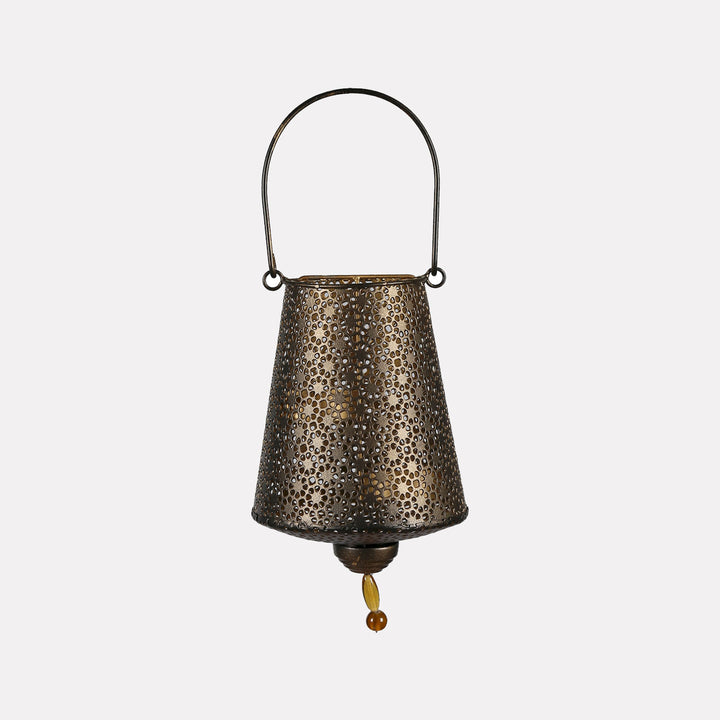 Mysore Golden Goblet Tealight Hanging with Metal Chain