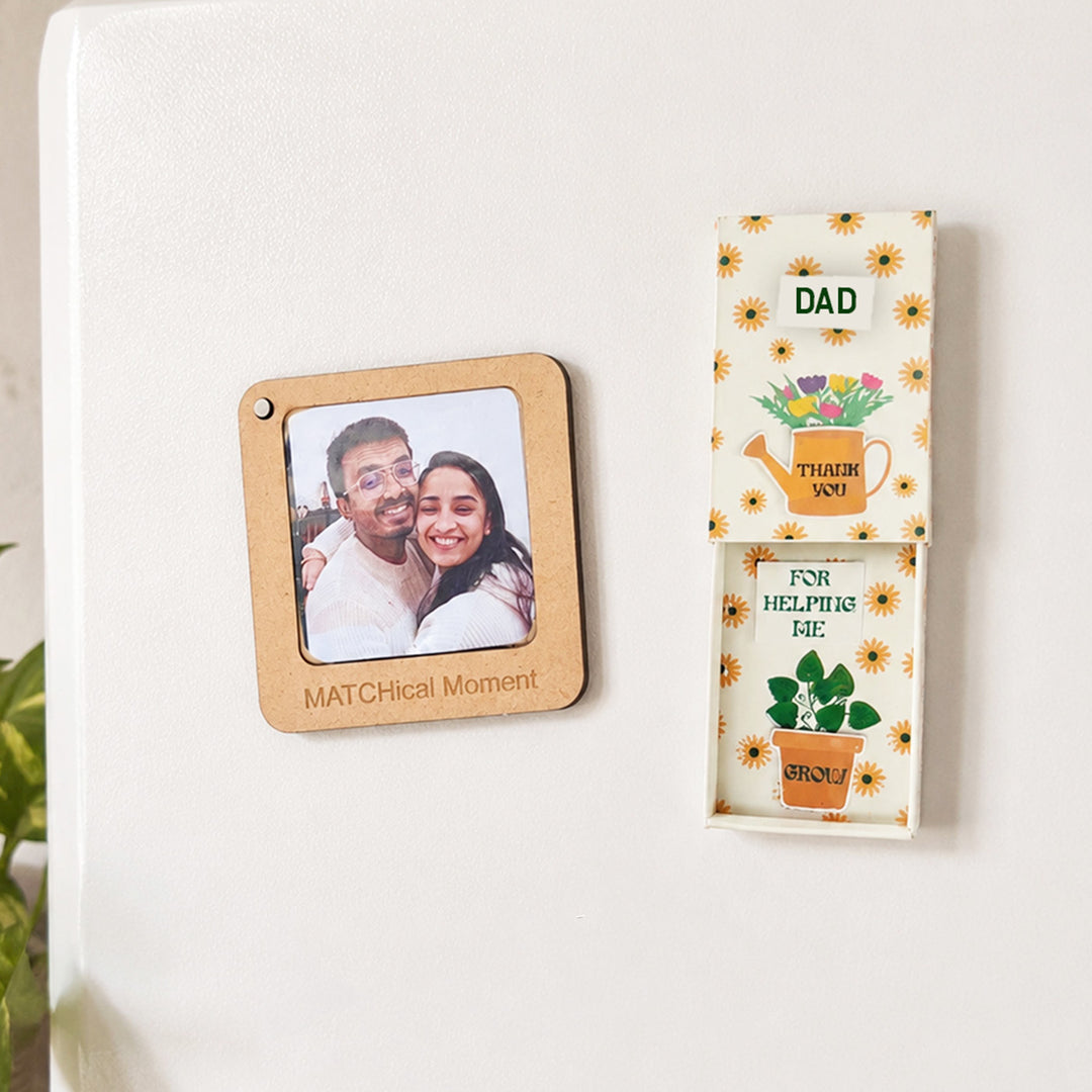 Thank You for Helping Me Grow Father’s Day Fridge Magnet Combo