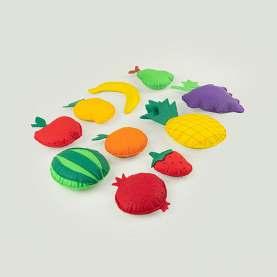 Handcrafted Fruit Themed Playset - Set of 10