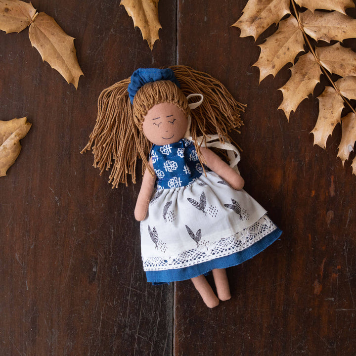 Handcrafted 100% Cotton Fabric Doll For Kids