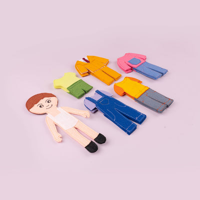 Handcrafted Doll Dress-up Playset For Boys