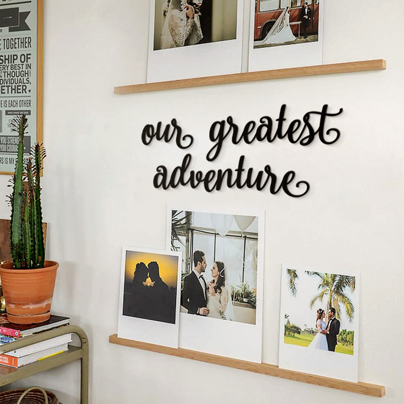 Adventure Quote Steel Wall Art | Easy to Install