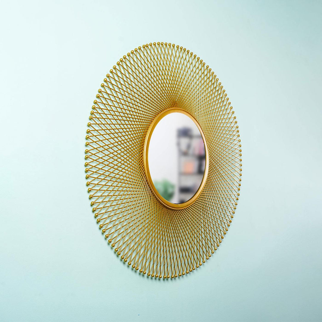 Gold Arabic Style Mirror I 28 Inches