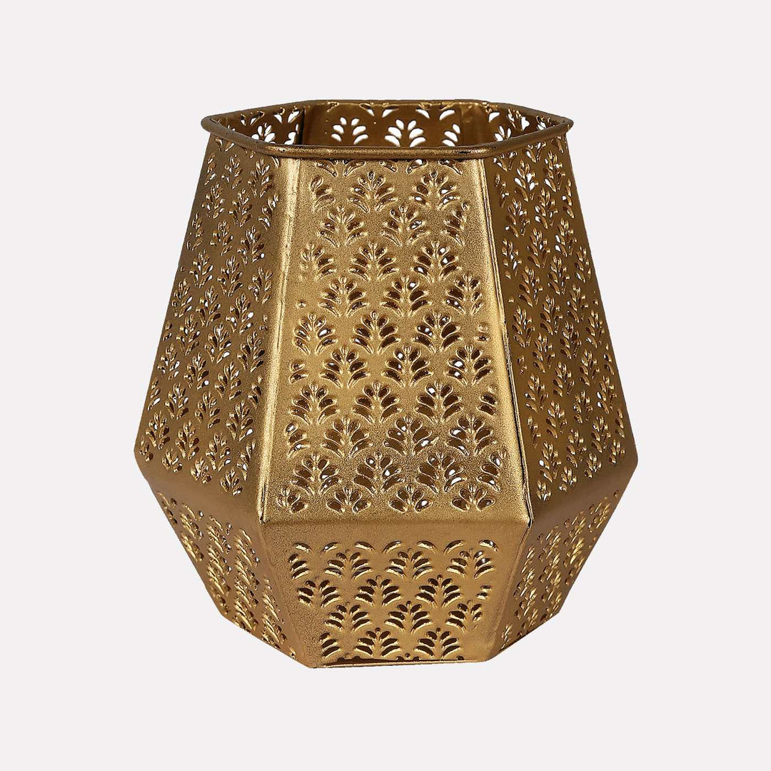 Niharika Gold Finish Votive Tealight Holder - Set of 2