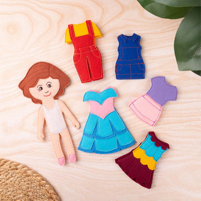 Handcrafted Doll Dress-up Playset For Girls