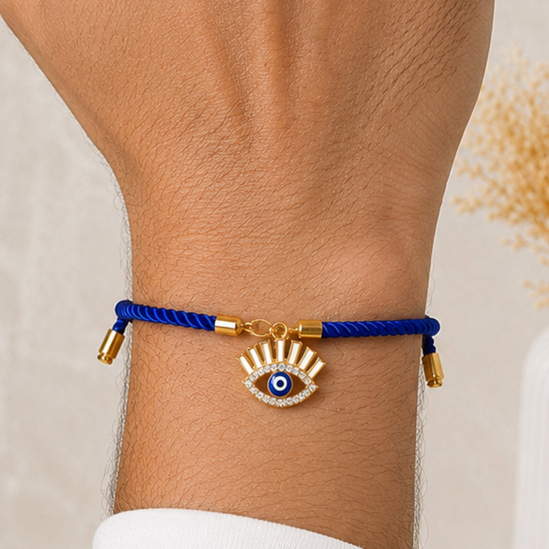 "Nazar Se Surakshit" Evil Eye Ceramic Rakhi Hamper With Mug, Sipper & Roli Chawal For Brother