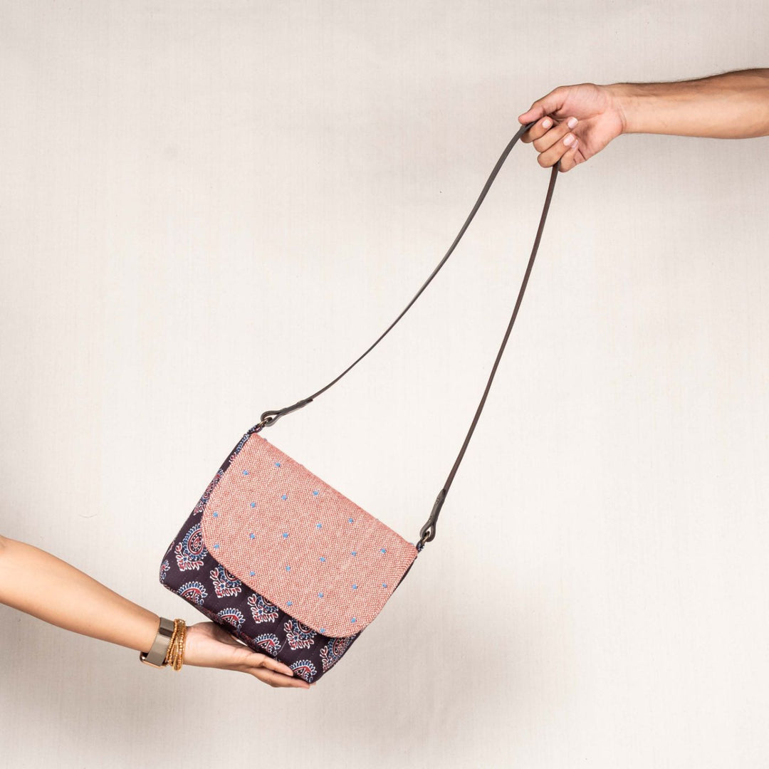 Hand Embroidered Sustainable Bina Sling Bag