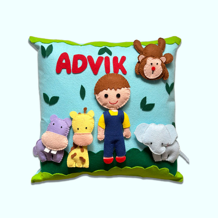 Personalized 3D Felt Kids Themed Pillow