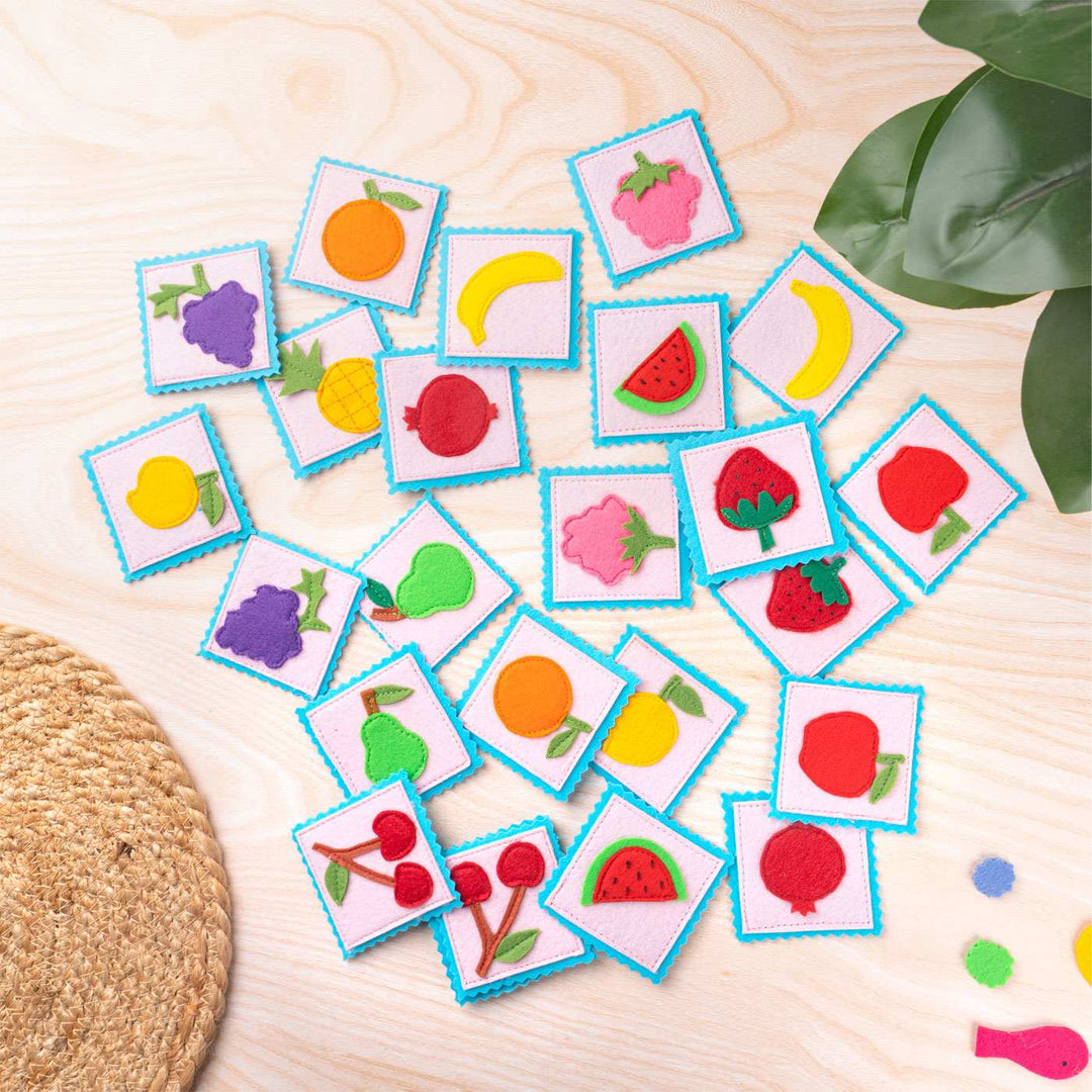 Handcrafted Fruit Themed Memory Cards - 24