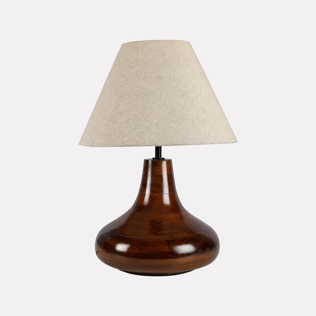 Natural Jute & Mango Wood Table Lamp