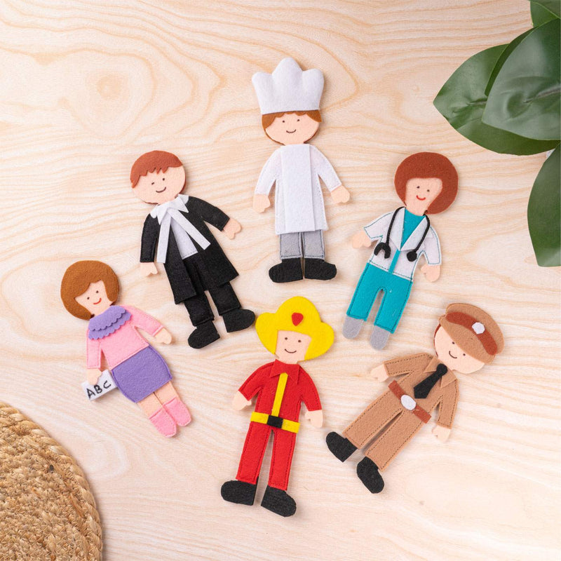 Handcrafted Community Helpers Playset