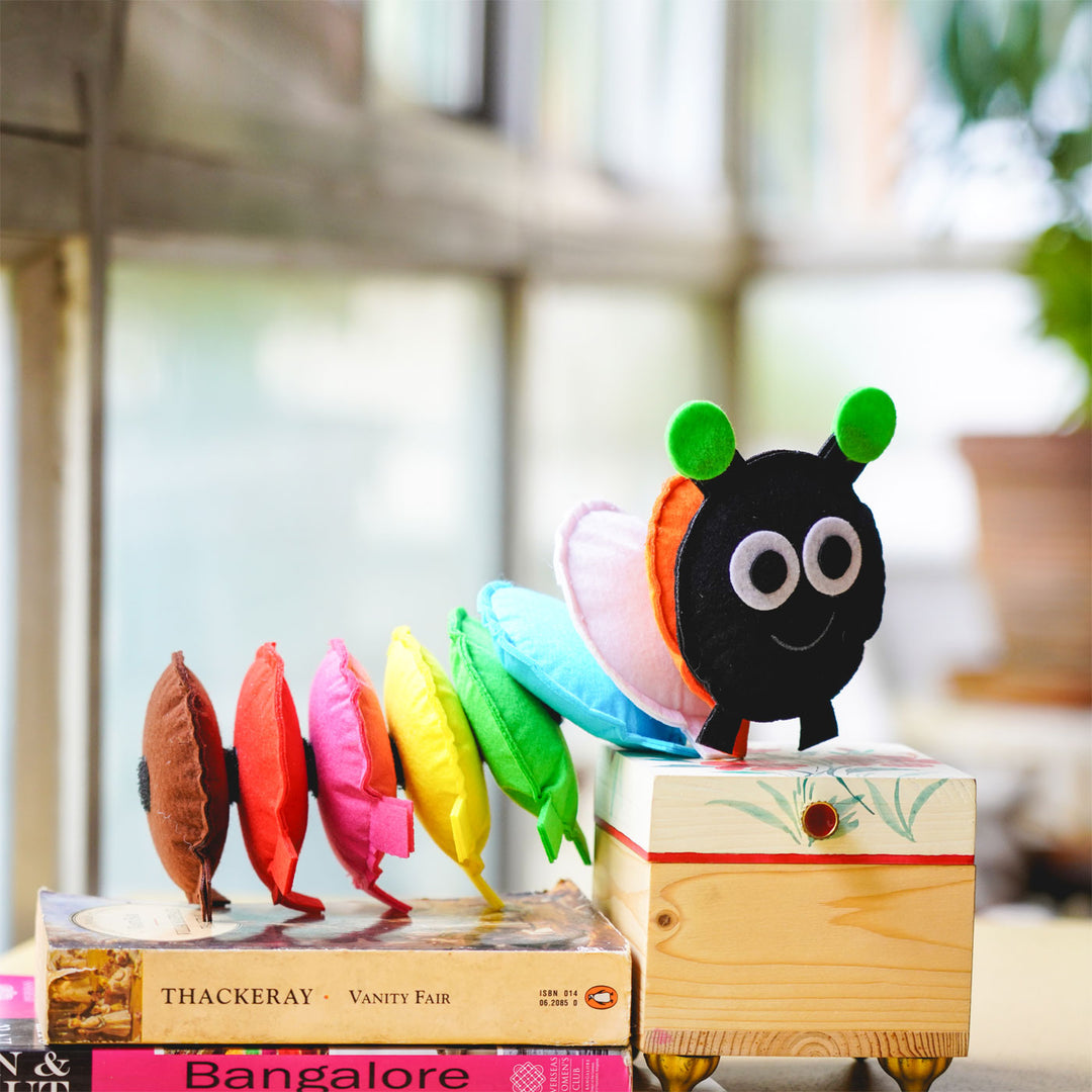 Colorful Caterpillar Felt Toy for Kids