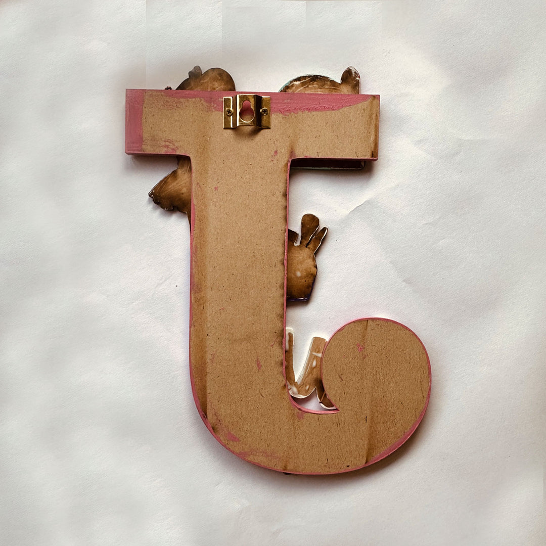 Handcrafted Personalized Kids Makeup Themed Monogram MDF Nameplate