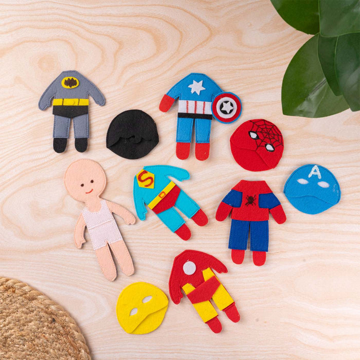 Handcrafted Superhero Dress-up Playset For Kids