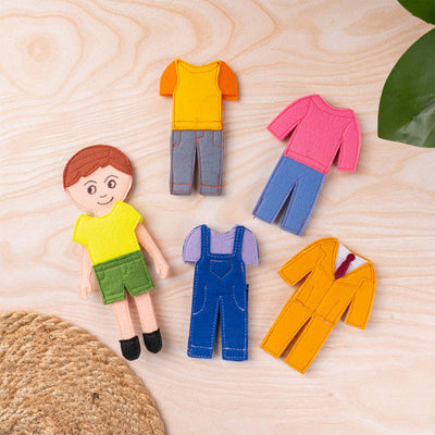 Handcrafted Doll Dress-up Playset For Boys