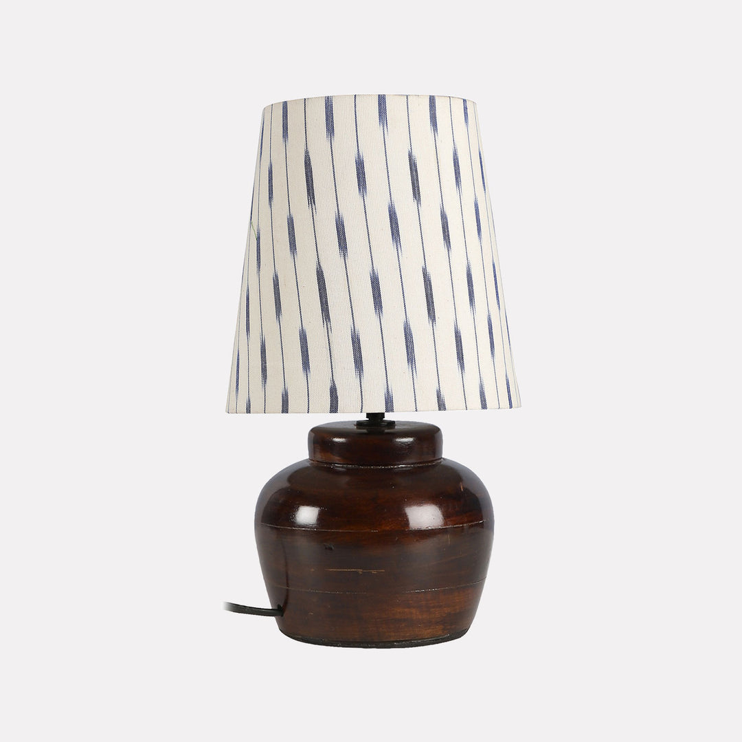 Khadi Cotton & Mango Wood Table Lamp