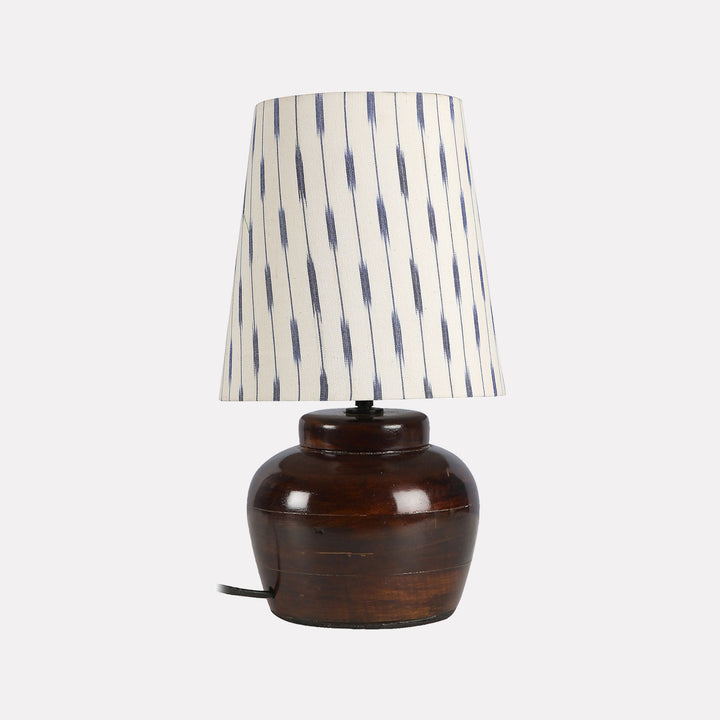 Khadi Cotton & Mango Wood Table Lamp