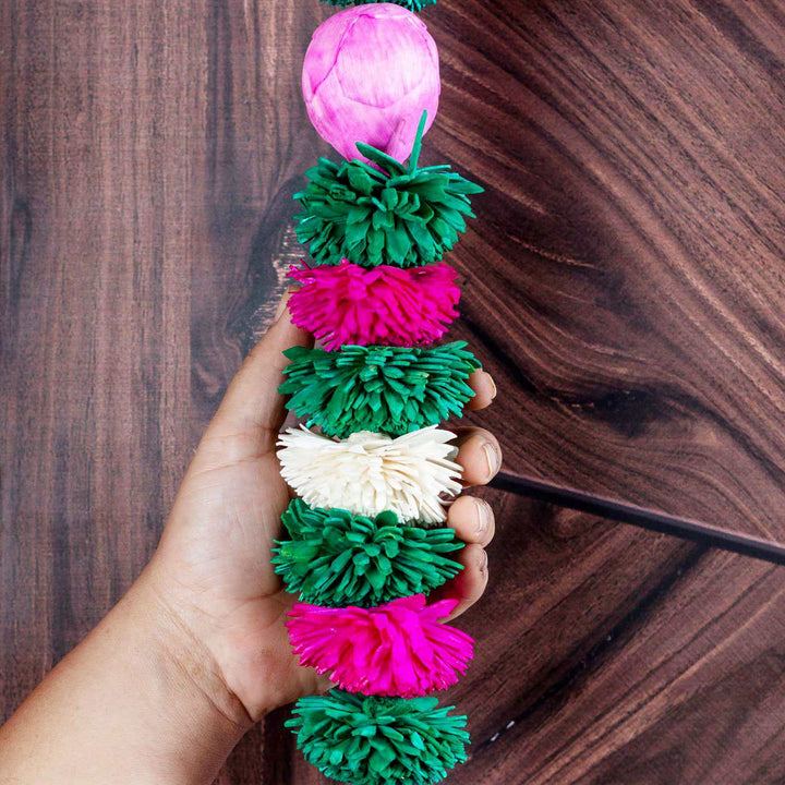 Sola Wood Zinnia Floral Festive Hanging