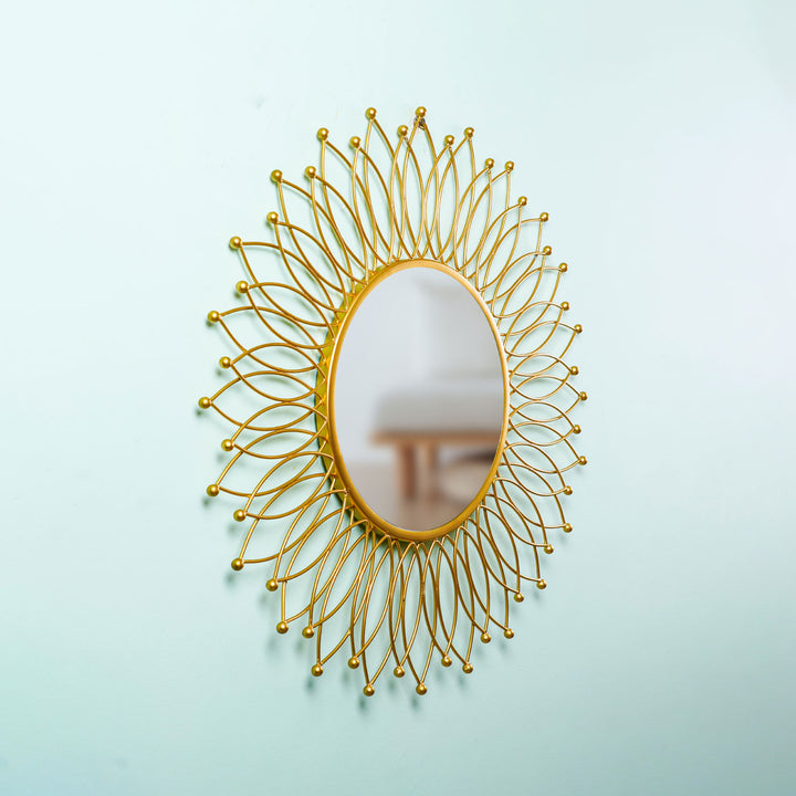 Golden Sunshine Mirror I 28 Inches