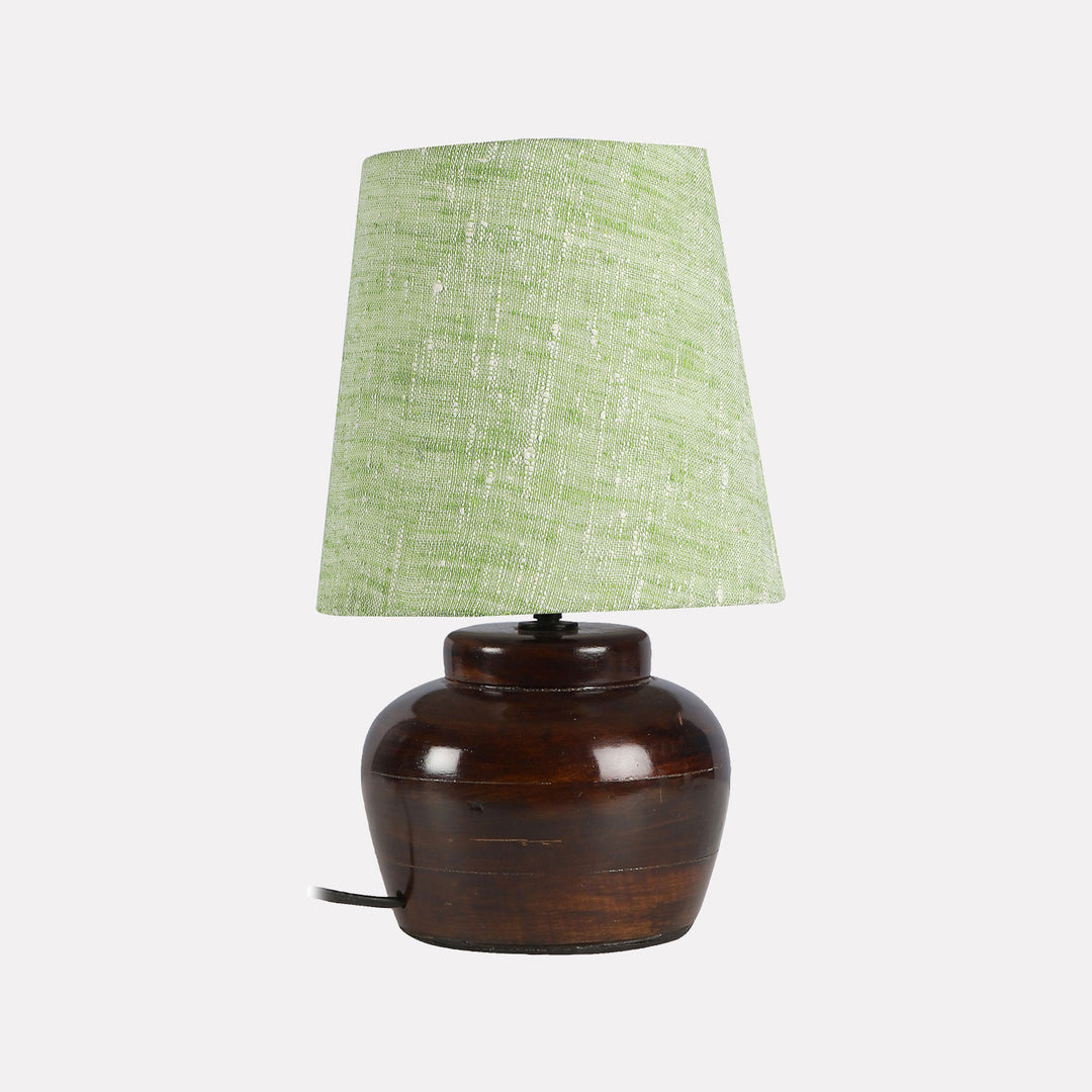 Khadi Cotton & Mango Wood Table Lamp