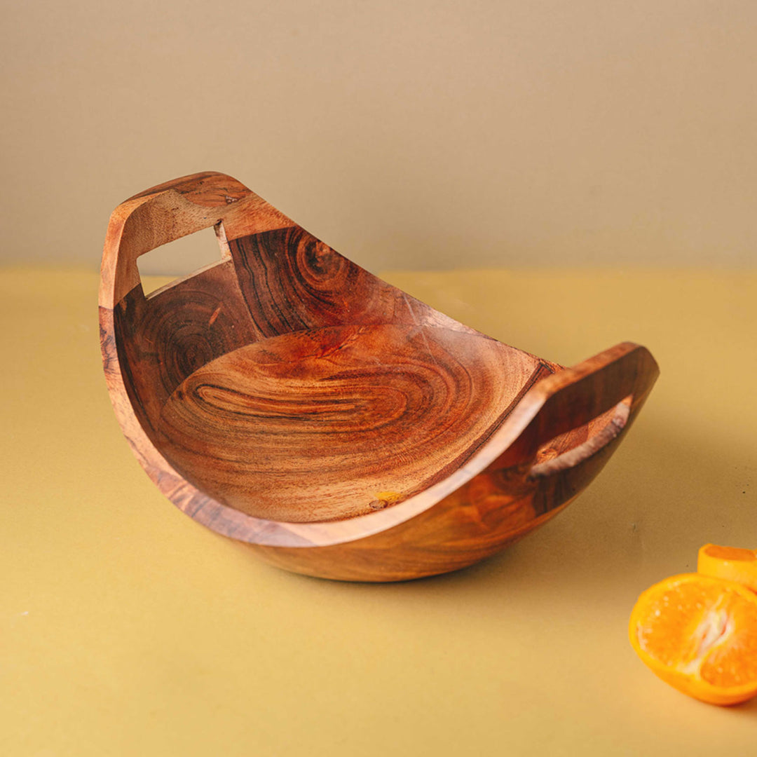 Kashti Premium Wood Fruit Bowl