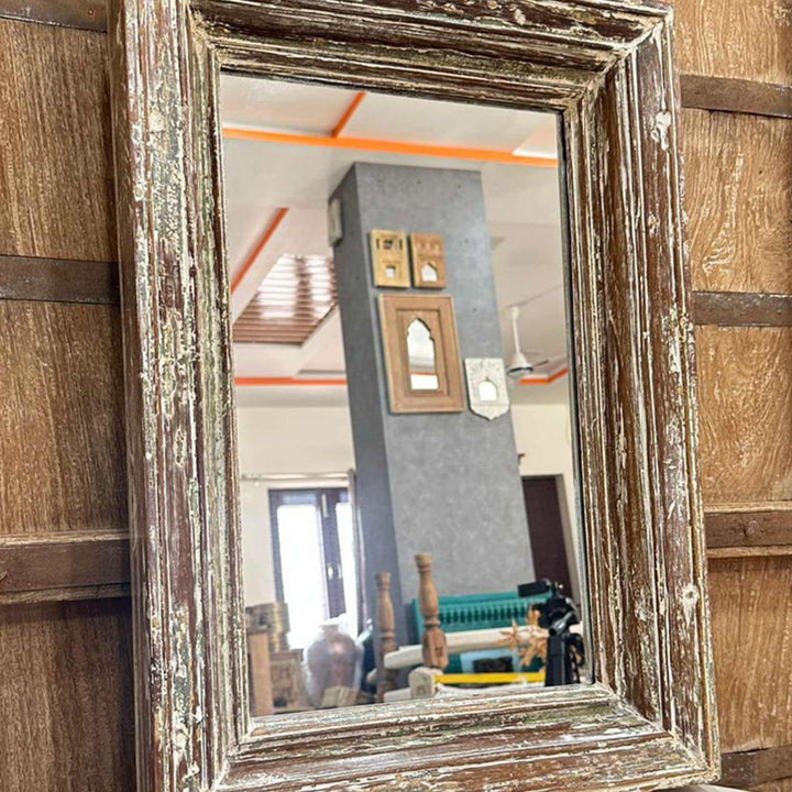 Handcrafted Rectangle Wooden Mirror Frame