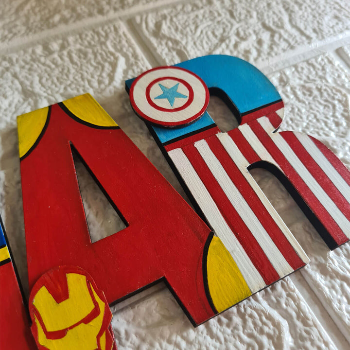 Superhero Theme Nameboard for Kids