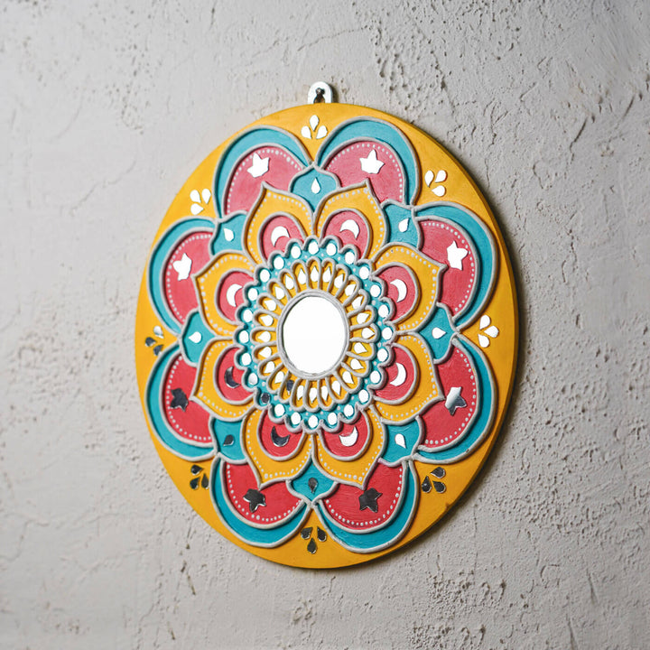 Handcrafted Rangoli Traditional Lippan Art Wall Plate