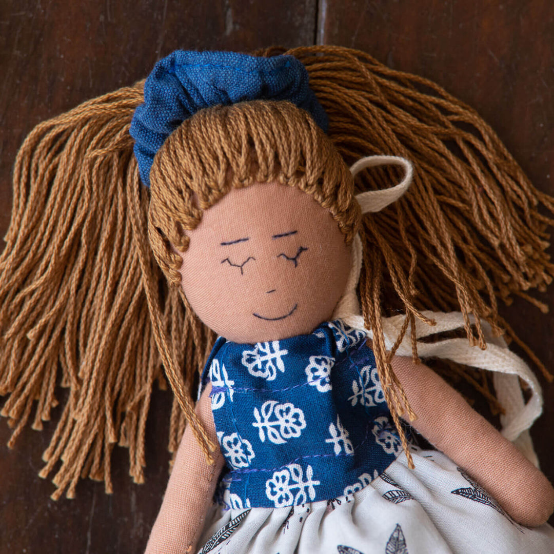 Handcrafted 100% Cotton Fabric Doll For Kids