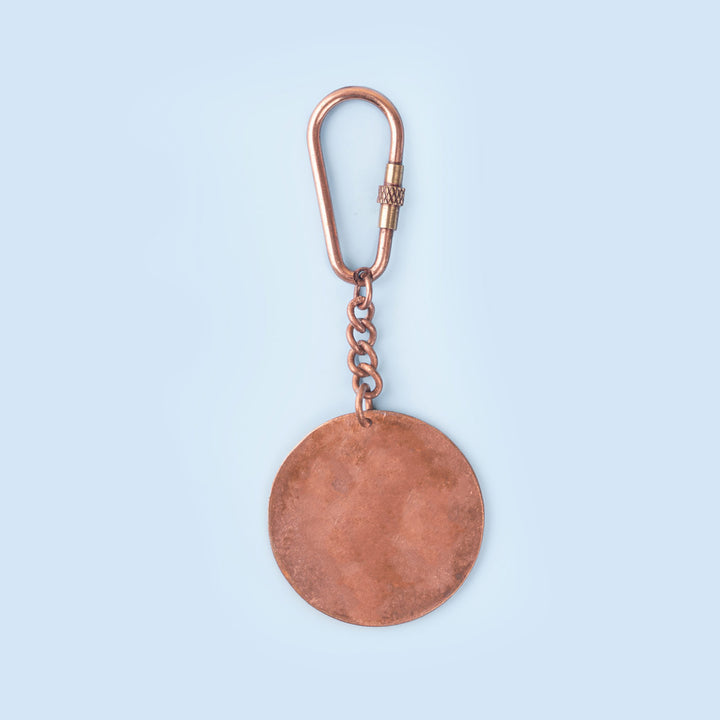 Handmade Copper Enamelled Chanda Keychain