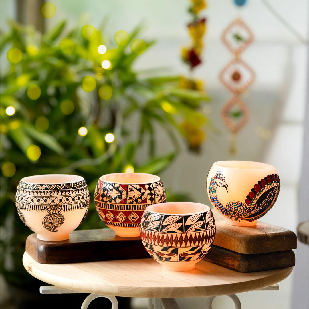 Mehendi-Art Inspired Candle Holder Festive Hamper