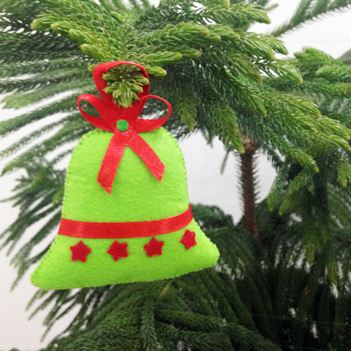 Handmade 3D Vibrant Assorted Felt Ornaments For Christmas Tree Decoration | Set Of 5