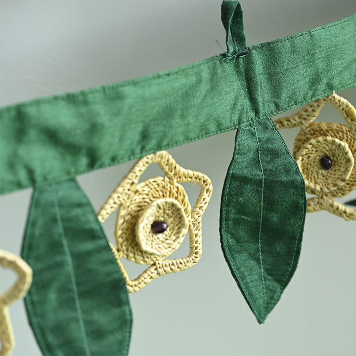 Eco-Friendly Golden Grass Toran I Door Bunting