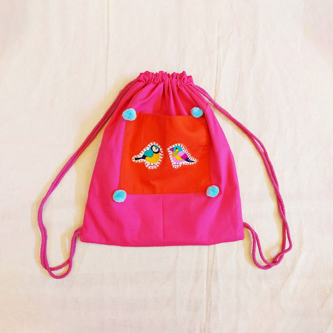 Embroidered Kid's Animal Theme Backpack for School & Trips