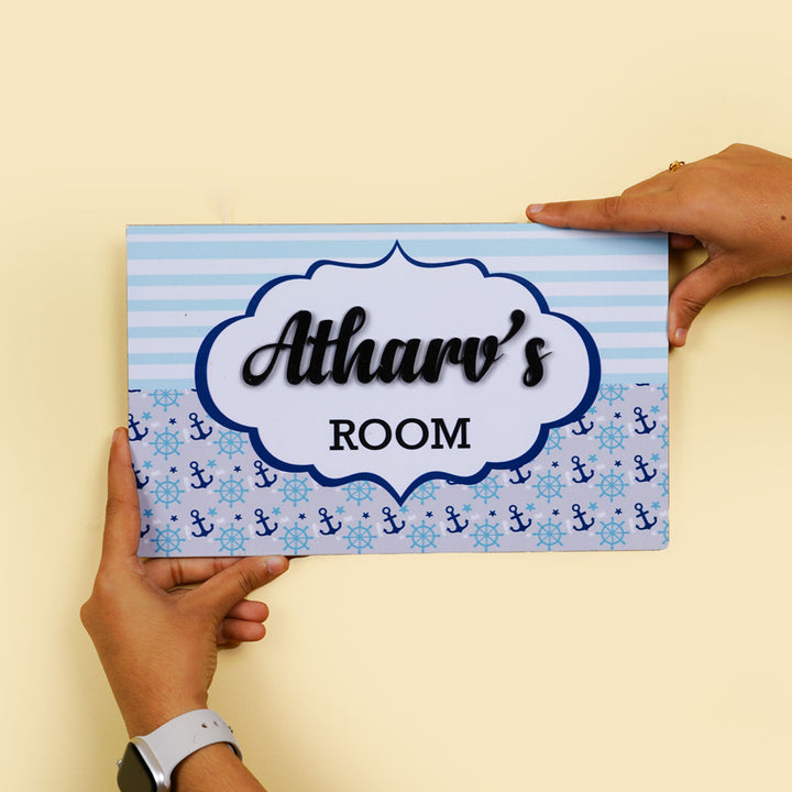 Personalized Printed Kid's Nameplate with 3D Letters