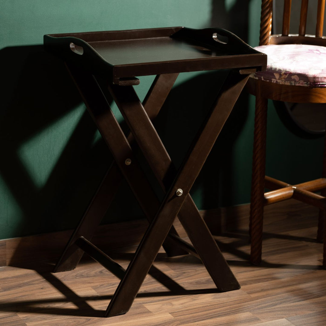 Mez Premium Wood Foldable Table-Cum-Tray